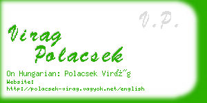 virag polacsek business card